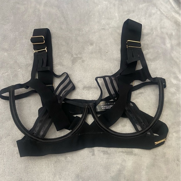 New! Bluebella Sutton strappy cage bra black banded 10491 - Picture 11 of 16